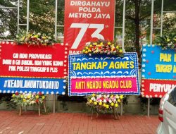 Minta Agnes Ditangkap, Polres Jaksel Banjir Karangan Bunga
