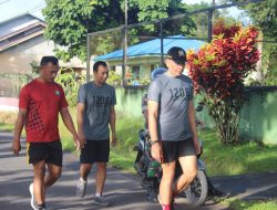 Lari Pagi, Upaya Kodim 1206/Putussibau Untuk Menjaga Kebugaran Para Personil