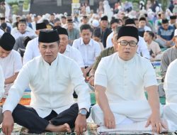 Kodam XII/Tpr Gelar Sholat Idul Fitri dan Halal Bihalal di Lapangan Makodam XII/Tpr