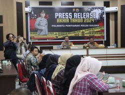 POLRESTA PONTIANAK GELAR PRESS RELEASE AKHIR TAHUN 2024