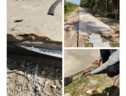 Pembangunan Rabat Beton Dinas Perkim Tanjab Timur Di Nipah Panjang, Kerap Dikeluhkan Warga