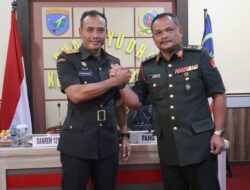 Komandan Korem 121/Abw Terima Kunjungan Panglima Briged 3 TDM Seri 2 tahun 2024 di Makodim 1204/Sgu