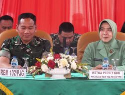 Kunjungi Kodim 1014/Pbn Danrem 102/Pjg, Perkenalkan Diri Kepada Prajurit, Persit, dan PNS
