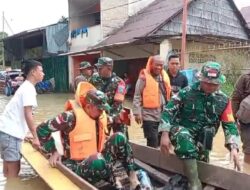 Pastikan Aman Dandim 1209/Bky Tinjau Lokasi Terdampak Banjir