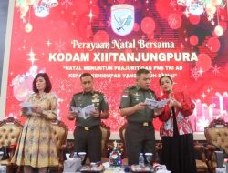TNI-Polri Garnisun Pontianak Ikuti Perayaan Natal Bersama Kasad