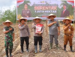 Dukung Ketahanan Pangan, Polres Sintang Laksanakan Program Tanam Jagung Sejuta Hektar
