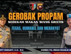 Jum’at Berkah, Polda Kalbar Sedekahkan Makan Siang Gratis untuk Masyarakat Kota Pontianak