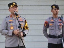 Pimpin Apel Pagi, Kapolresta Pontianak Berikan Apresiasi kepada Personel dalam.pelaksanaan tugas
