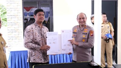 Dukung Program Asta Cita Pemerintah, Kapolda Kalbar Laksanakan Ground Breaking Serentak Perumahan Bersubsidi Polri