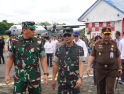 Pangdam XII/Tpr Sambut dan Dampingi Kunjungan Kerja Kasum TNI 