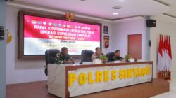 Rakor Lintas Sektoral Ops Pol Terpusat Ketupat Kapuas 2025, Pasiops Kodim Sintang Siap Dukung Ciptakan Kamtibmas