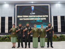 Pangdam XII/Tpr Pimpin Acara Serah Terima Jabatan Kasdam