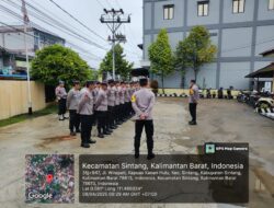 Pasca Lebaran Idul Fitri, Kapolsek Sintang Kota Pimpin Apel Perdana dan Halal Bihalal Dengan Personil