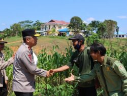 Kunker Wakapolda Kalbar Lakukan Cek Lahan Menjelang Panen Raya