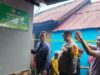 Personel Polresta Pontianak Lakukan Pengamanan Di Lokasi Kebakaran Jalan Tanjung Pulau