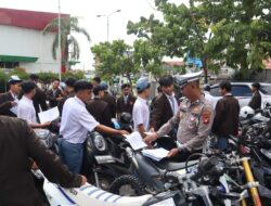 Polres Sintang Tertibkan Pelajar Mayoritas Pelanggar Gunakan Knalpot Brong