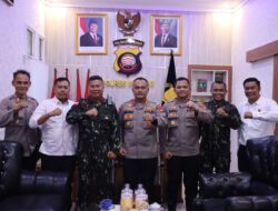 Kapolres Melawi Terima Kunker Danyon C Pelopor Brimobda Kalbar