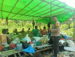 Kapolsek Apresiasi Panen Perdana Kelompok Tani Abut Raya Di Desa Sidas