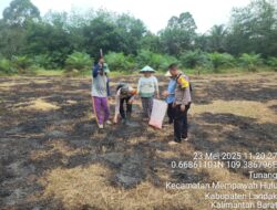 Kapolsek Mempawah Hulu tanam jagung bersama Poktan