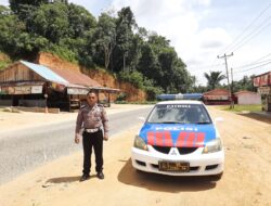 Antisipasi Kriminalitas  Polsek Mandor Tingkatkan Patroli Di Wilayah Hukum