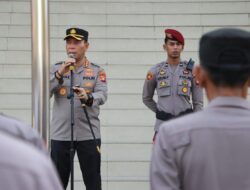 Kapolresta Pontianak Pimpin Apel Pagi Sampaikan Anev Kegiatan Mingguan