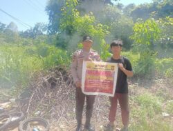 Polsek Menjalin Edukasi Masyarakat Cegah Karhutla