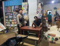 Polsek Meranti Laksanakan Giat Patroli Malam Sambangi Rumah Warga