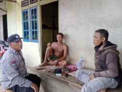 Kanit Binmas Polsek Meranti Sambangi warga Jalin silaturahmi 