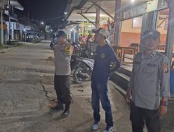 Pastikan Kamtibmas Kondusif Polsek Kota Baru Gelar Patroli Malam