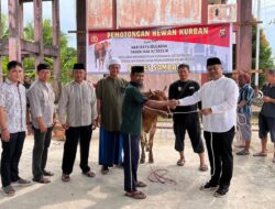 Polres Sambas Laksanakan Penyembelihan Dan Pendistribusian Hewan Kurban