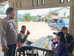 Silahturahmi Dengan Warganya Polisi Sampaikan Pesan Kamtibmas