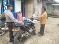 Jalin Silaturahmi Polisi Patroli Siang Sekaligus Edukasi Warga Soal Kamtibmas