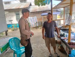 Kanit Samapta Polsek Tumbang Titi Laksanakan Patroli Rutin Dan Sosialisasi Call Center 110 