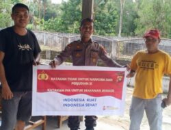 Edukasi Bahaya Narkoba Dan Judi Online Oleh Polsek Menjalin Disambut Antusias Warga