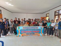 Babinsa Kodim 1209-05/Sml Monitoring Kegiatan Rapat Peningkatan Kapasitas Kelompok Tani Ketahanan Pangan