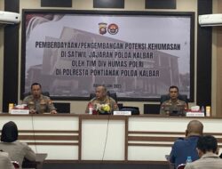 Divisi Humas Polri Berikan Arahan Di Kegiatan Pemberdayaan Kehumasan Satwil Dii Polresta Pontianak