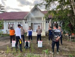 Kasat Samapta Polres Melawi Pimpin Perawatan Jagung
