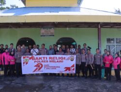 Kapolres Melawi Pimpin Baksos Bhakti Religi