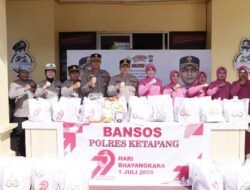 Polres Ketapang Salurkan Bantuan Sosial Dalam Rangka HUT Bhayangkara Ke-79 