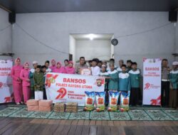 Kegiatan Sosial Polres Kayong Utara Kick Off Bansos Hari Bhayangkara ke-79