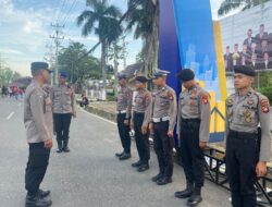 Polres Singkawang Lakukan Pengamanan Kegiatan Louncing Maskot Raden Suro 
