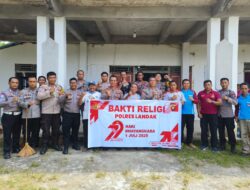 Bakti Religi Polsek Mandor Sambut Hari Bhayangkara ke-79
