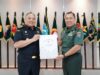 Pangdam XII/Tpr Terima Kunjungan Pamit Kepala Kanwil DJBC Kalimantan Bagian Barat