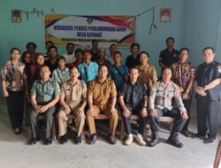 Bhabinkamtibmas Polsek Menjalin Hadiri Kegiatan Musdesus Perdes Perlindungan Anak 
