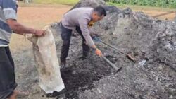 Bhabinkamtibmas Polsek Marau Bersama Poktan Upas Makmur Laksanakan Pemupukan Lahan Jagung Hibrida 