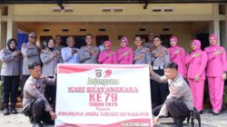 Hari Bhayangkara ke-79 Polresta Pontianak Lakukan Anjangsana Ke Purnawirawan Personel Sakit Dan Warakawuri