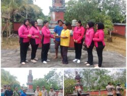 Sambut HUT Bhayangkara Ke 79 Tahun 2025 Polsek Dedai Laksanakan Bhakti Religi Ke Pura Giri Luhur Di Desa Lundang Baru