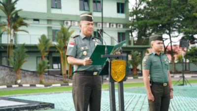 Kapoksahli Pangdam XII/Tpr Pimpin Upacara Bendera Tujuh Belasan