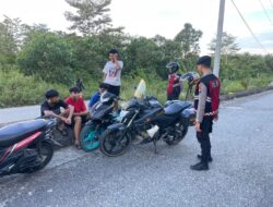 Temui Pemuda Saat Patroli Polisi Larang Knalpot Brong Dan Balap Liar