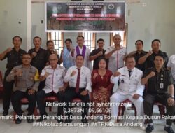 Pelantikan Perangkat Desa Andeng Formasi Kadus Pakatan Berlangsung Khidmat Dan Lancar